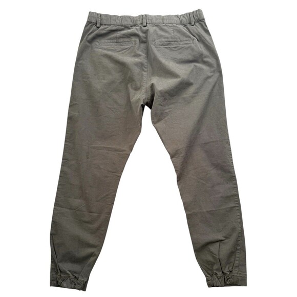 Flint and Tinder 365 Jogger Moss Green Drawstring Canvas Casual Pants Size 33 - Picture 5 of 8